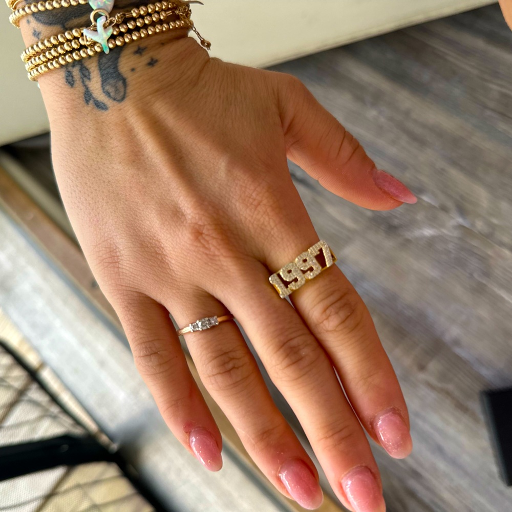 1997 Iced Out Year Ring- The M Jewelers